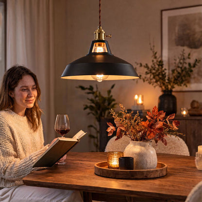 Retro Hanglamp – Kleurrijke Industriële Lamp voor Keuken & Eetkamer