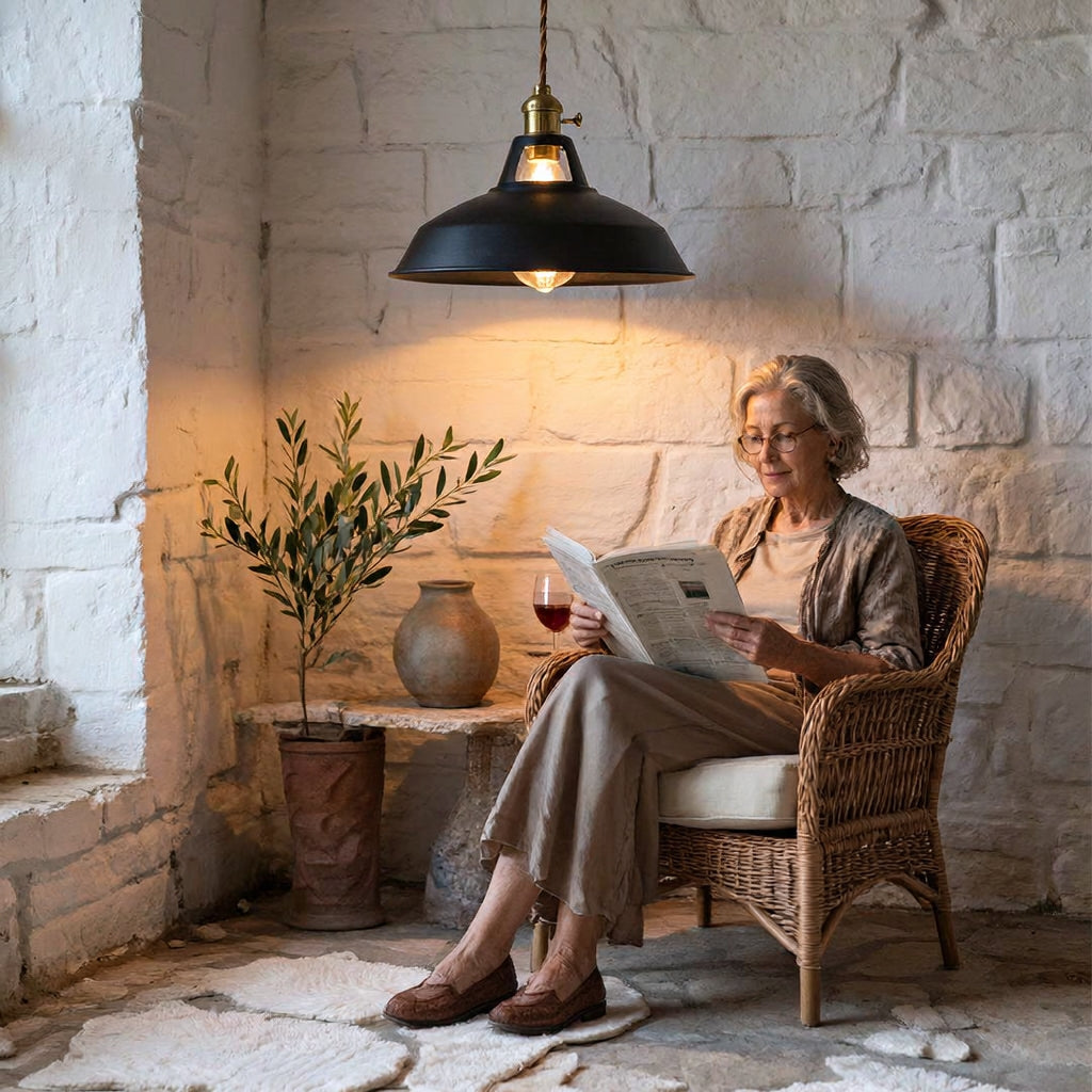 Retro Hanglamp – Kleurrijke Industriële Lamp voor Keuken & Eetkamer