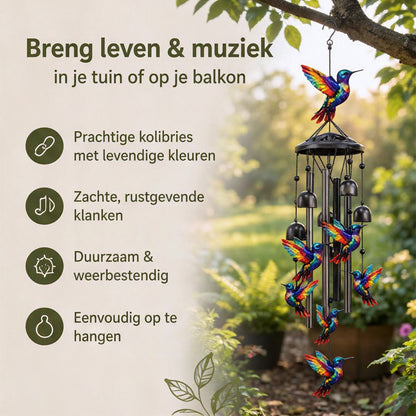Kolibrie Metalen Windgong – Geef je tuin meer sfeer & beweging