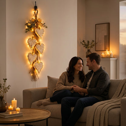 Houten Harten Decoratie – Rustieke en Sfeervolle Wanddecoratie
