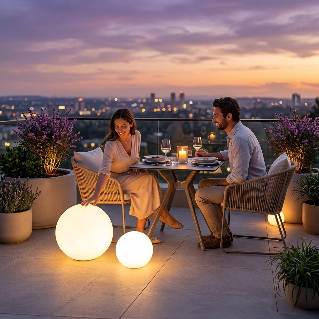 Solar Glow Ball – Sfeervolle LED-Lichtbol voor Binnen & Buiten