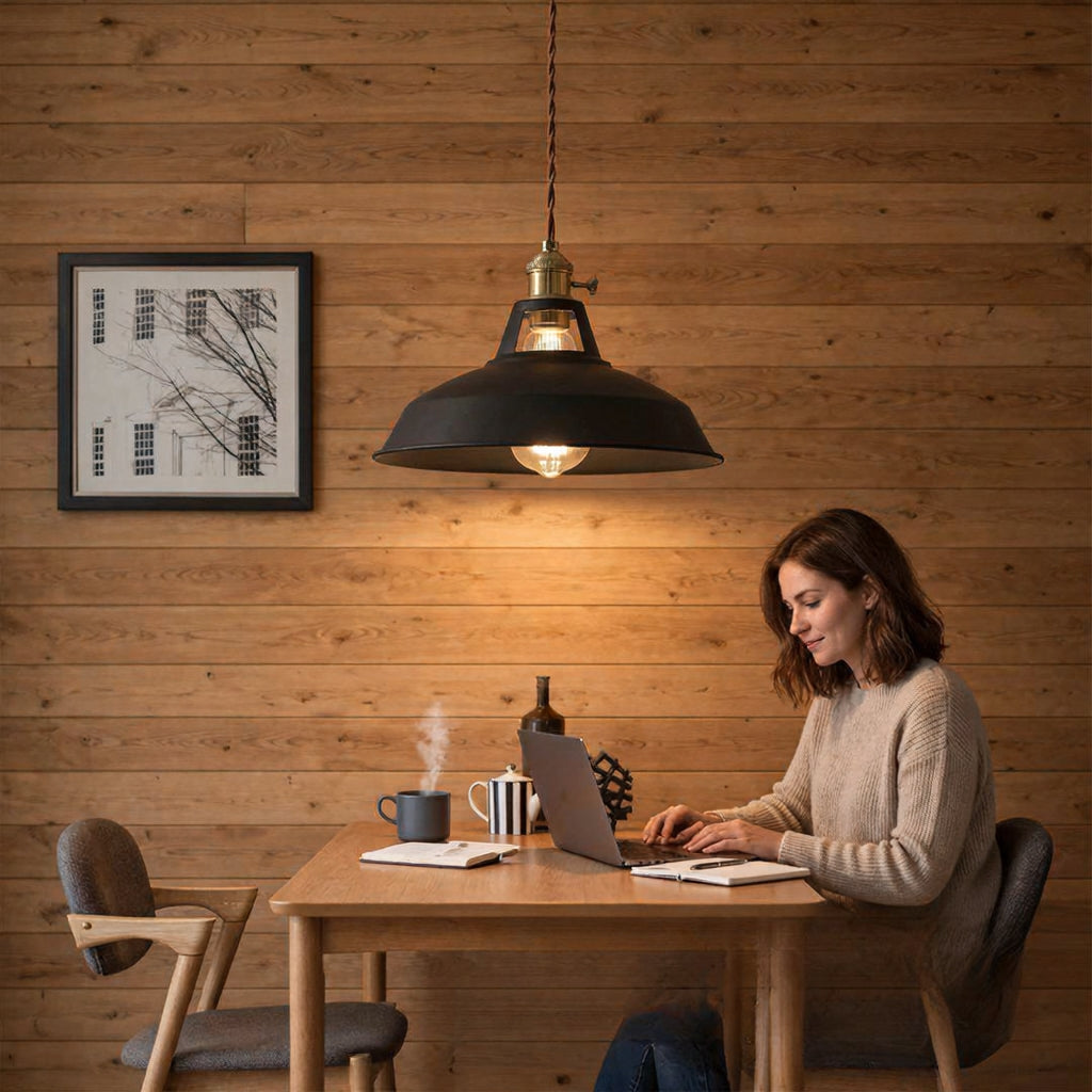 Retro Hanglamp – Kleurrijke Industriële Lamp voor Keuken & Eetkamer
