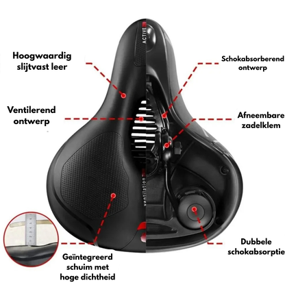 Gel Fietszadel – Ergonomisch Comfort & Drukverlichting
