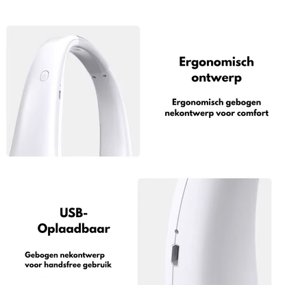 Handsfree Nekventilator – Verkoeling Zonder Je Handen Te Gebruiken