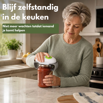 Automatische Potten- & Blikopener – Open Zonder Kracht in Enkele Seconden