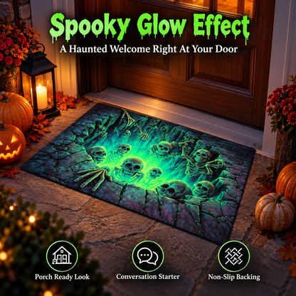 3D Halloween Deurmat – Griezelige Optische Illusie met Antislip