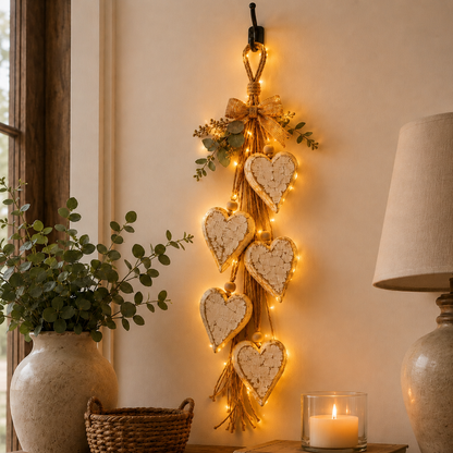 Houten Harten Decoratie – Rustieke en Sfeervolle Wanddecoratie