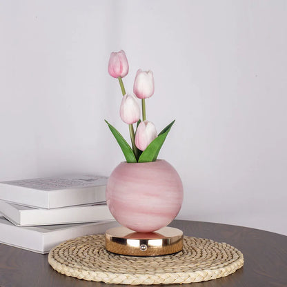LED Tulp Nachtlampje – 3 Lichtkleuren & Dimbare Sfeerverlichting