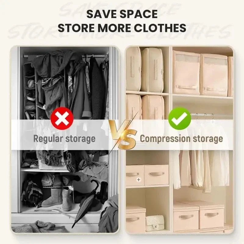 Compressie Opbergtas – Bespaar ruimte & houd kleding netjes
