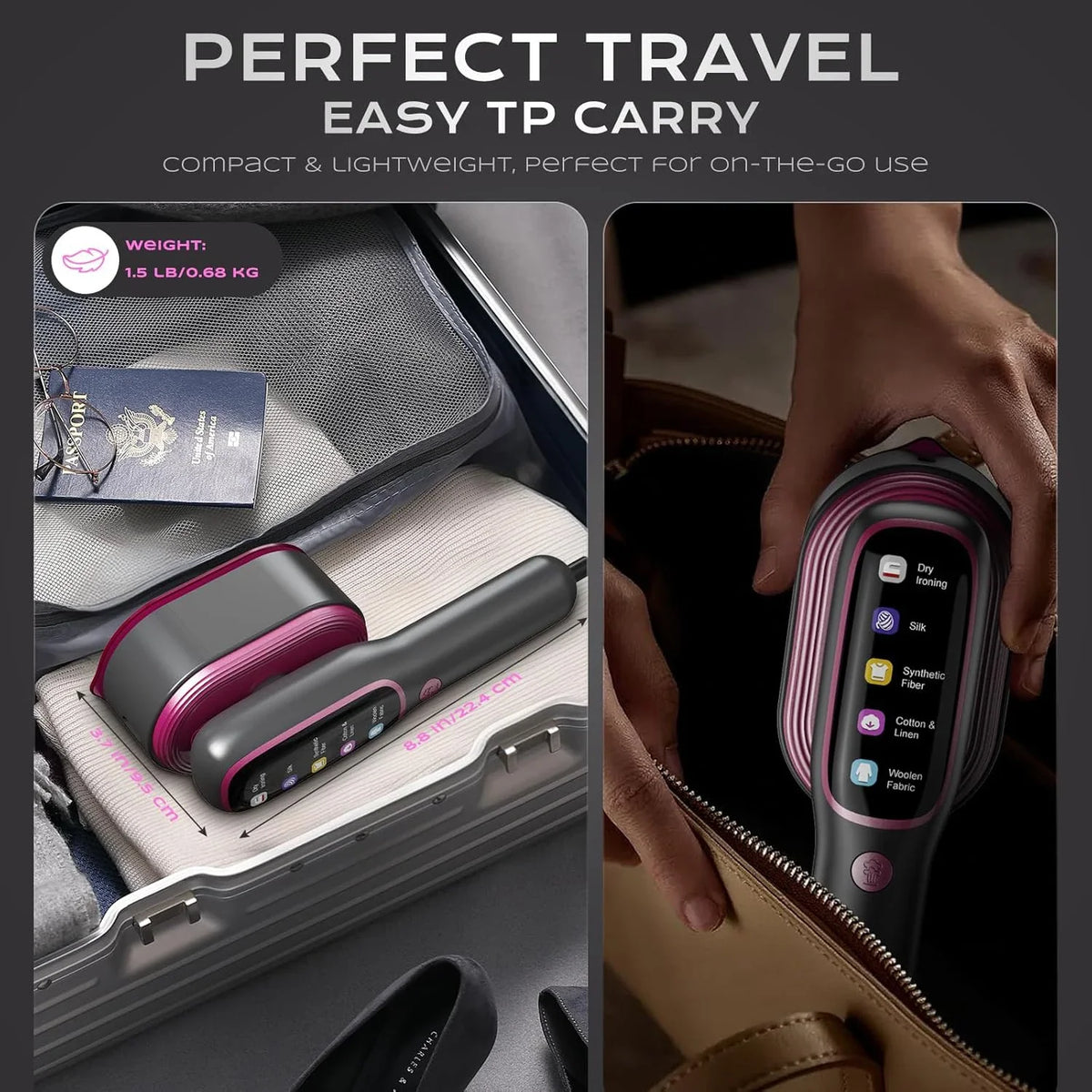 SteamGo™ Kledingstomer – Snel Kreukvrije Kleding Zonder Strijkplank