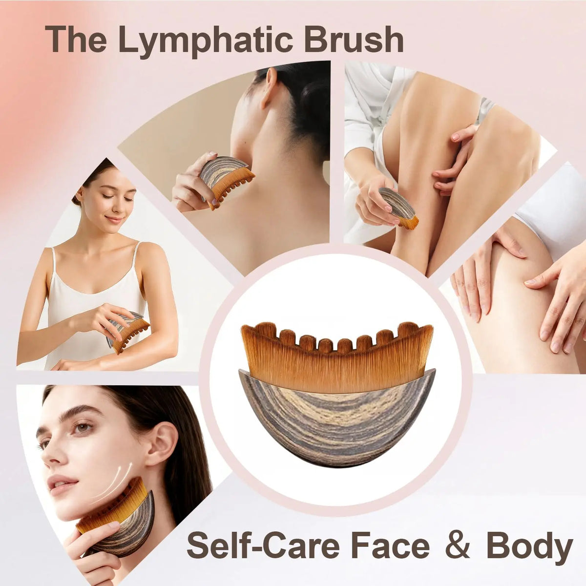 Lymfedrainage Gezichtsborstel – Voor een Frisse & Gedefinieerde Look