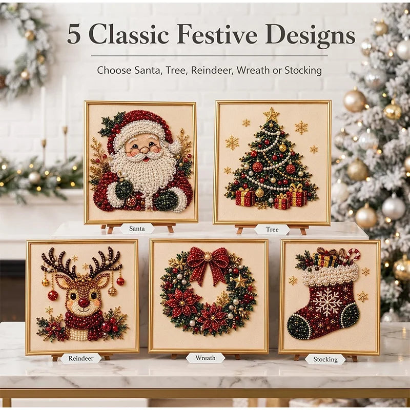 Kerst Parel Diamond Painting – Maak Je Eigen Kerstkunstwerk