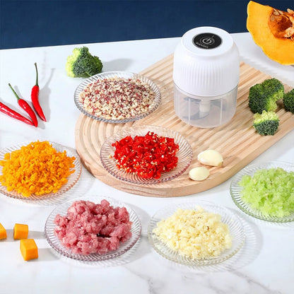 Elektrische Mini Hakker – Hak Knoflook & Groenten in Seconden