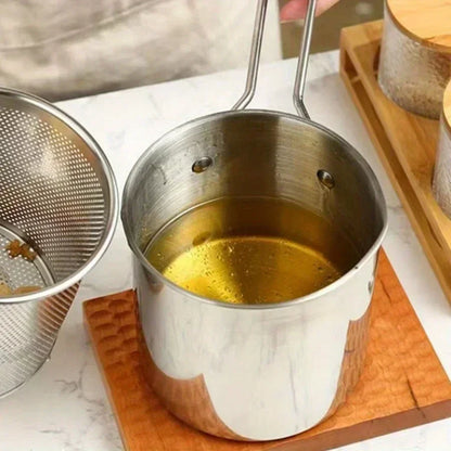 RVS Frituurpan met Mandje – Knapperig Frituren Thuis