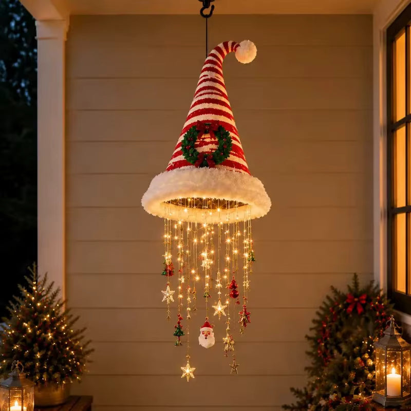 Verlichte Kersthoed – Sfeervolle Hangende Kerstdecoratie