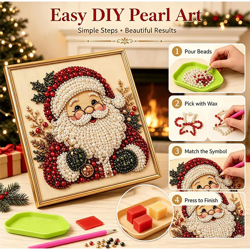 Kerst Parel Diamond Painting – Maak Je Eigen Kerstkunstwerk
