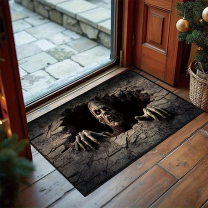 3D Halloween Deurmat – Griezelige Optische Illusie met Antislip