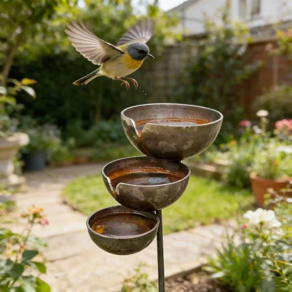 3-Laags Vogelbad – Meer Vogels & Sfeer in je Tuin