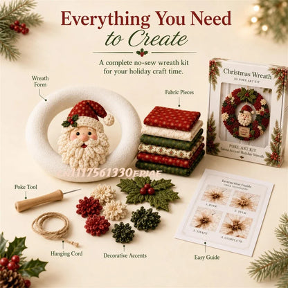 Kerst 3D Krans DIY Set – Maak Zelf een Sfeervolle Kerstkrans