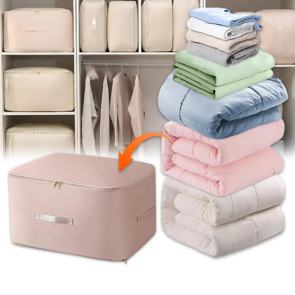Compressie Opbergtas – Bespaar ruimte & houd kleding netjes