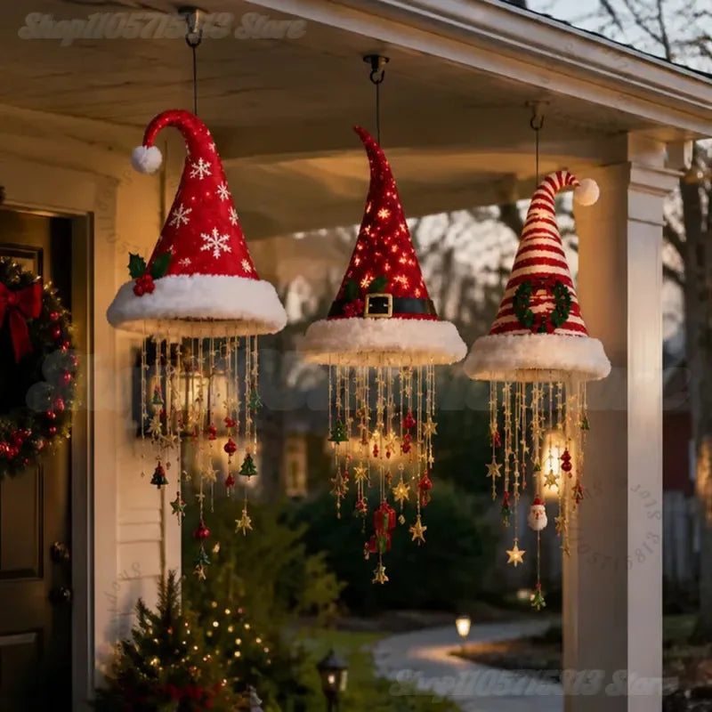Verlichte Kersthoed – Sfeervolle Hangende Kerstdecoratie