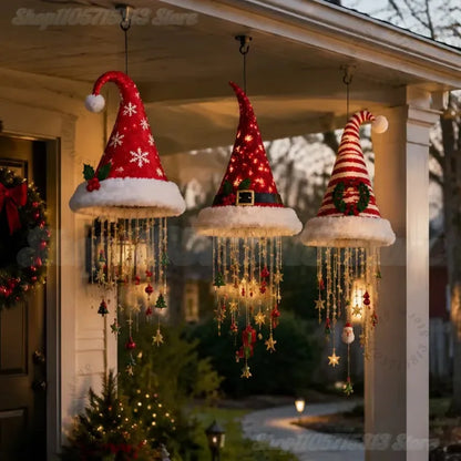 Verlichte Kersthoed – Sfeervolle Hangende Kerstdecoratie