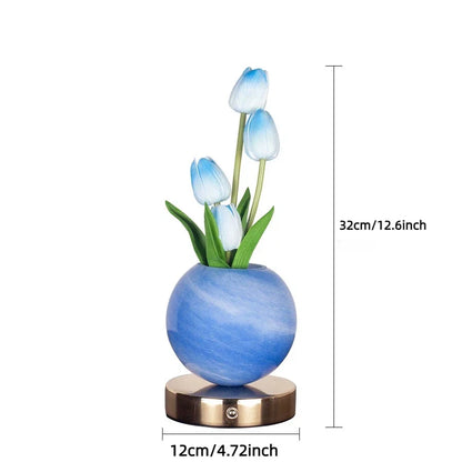 LED Tulp Nachtlampje – 3 Lichtkleuren & Dimbare Sfeerverlichting
