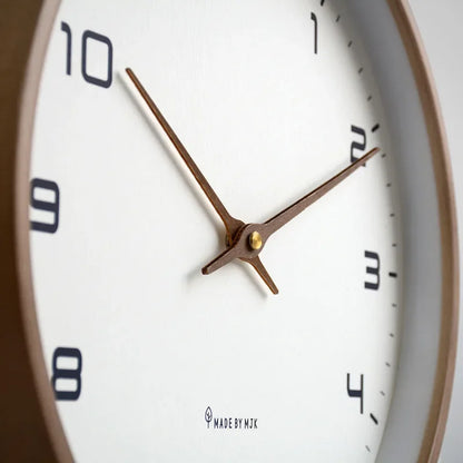 Houten Wandklok 25CM – Met Stil Uurwerk voor een Rustige Ruimte