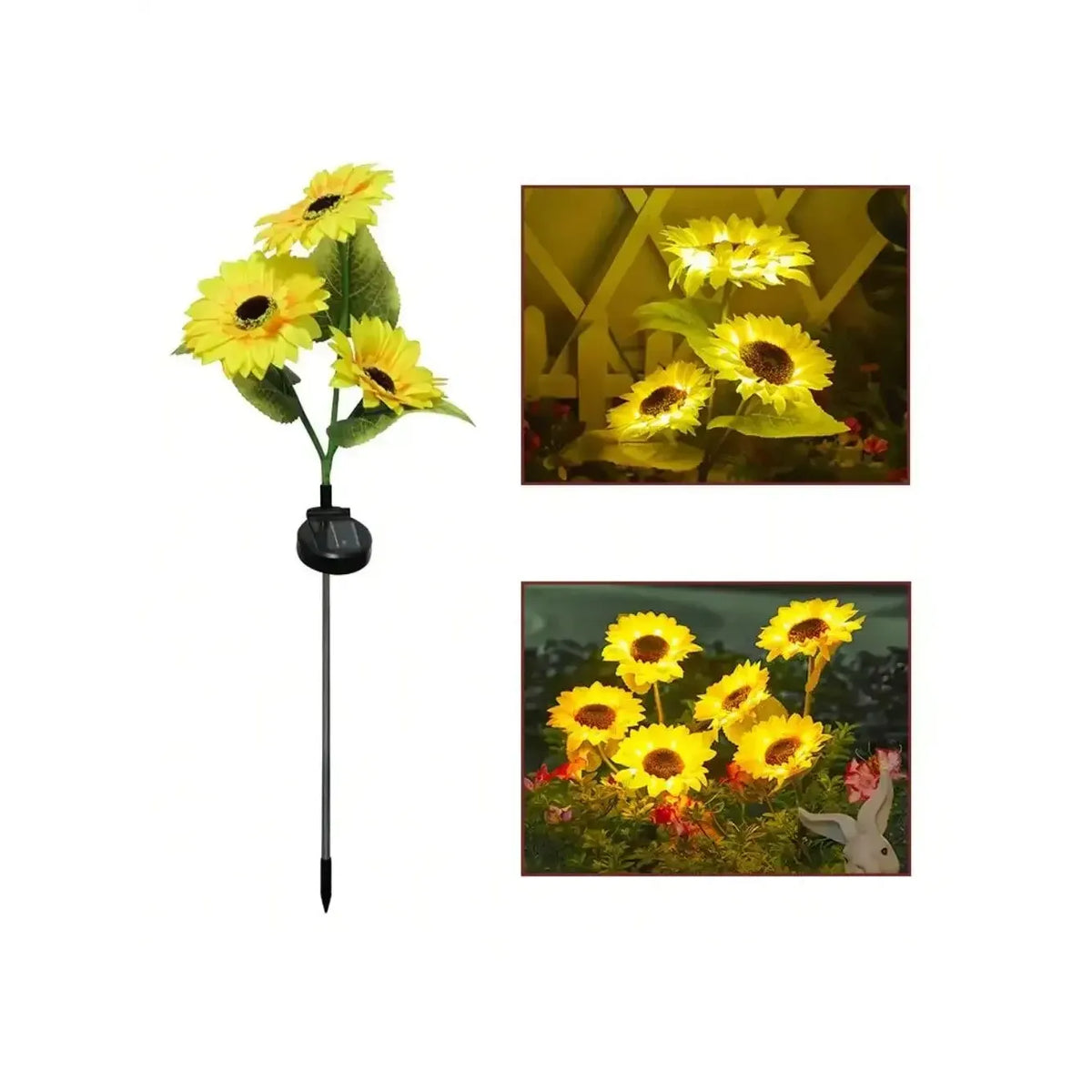 Solar Zonnebloem Tuinlamp – Sfeervolle Tuinverlichting op Zonne-Energie