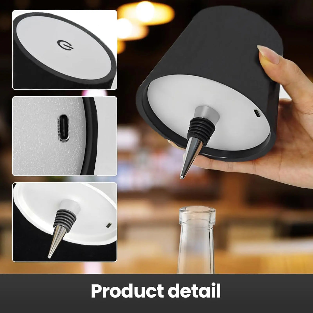 Draadloze Flessenlamp – Sfeervolle Verlichting voor Tafel & Terras