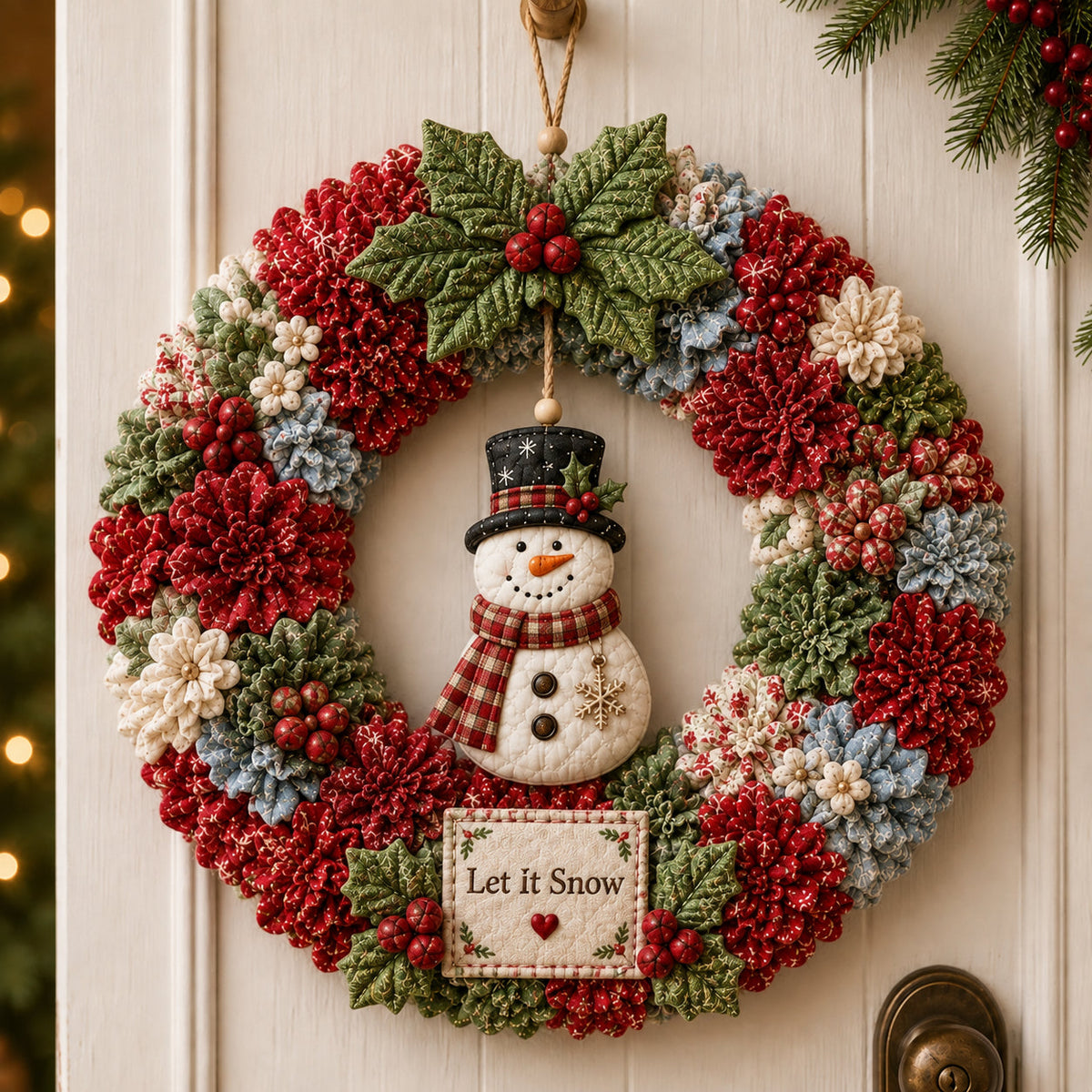 Kerst 3D Krans DIY Set – Maak Zelf een Sfeervolle Kerstkrans