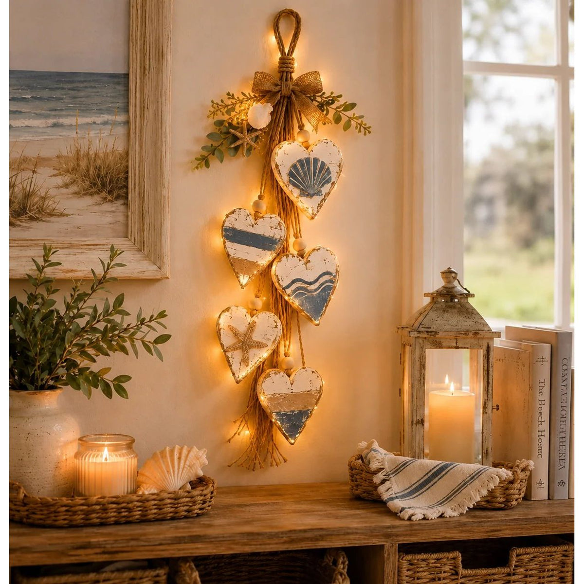 Houten Harten Decoratie – Rustieke en Sfeervolle Wanddecoratie