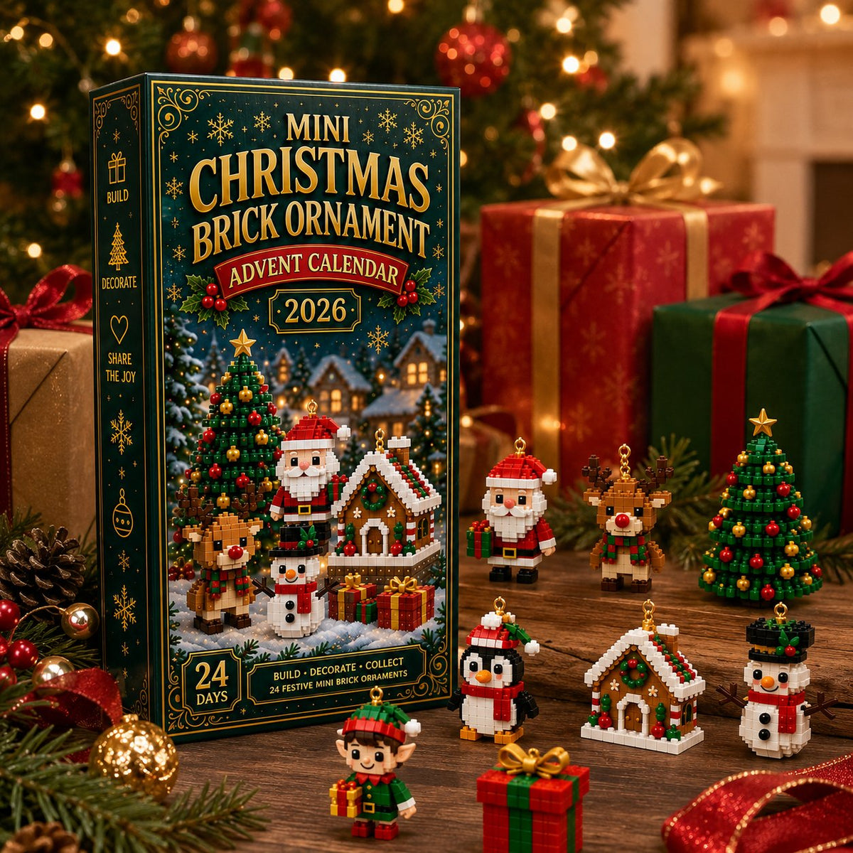 Kerst Adventskalender – 24 Mini Kerstfiguren om Zelf te Bouwen