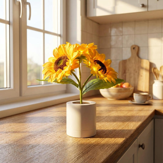 Zonnebloem Tafellamp met Touchbediening – Dimbare Sfeerverlichting