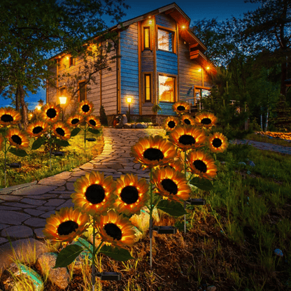Solar Zonnebloem Tuinlamp – Sfeervolle Tuinverlichting op Zonne-Energie