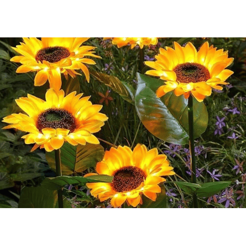 Solar Zonnebloem Tuinlamp – Sfeervolle Tuinverlichting op Zonne-Energie